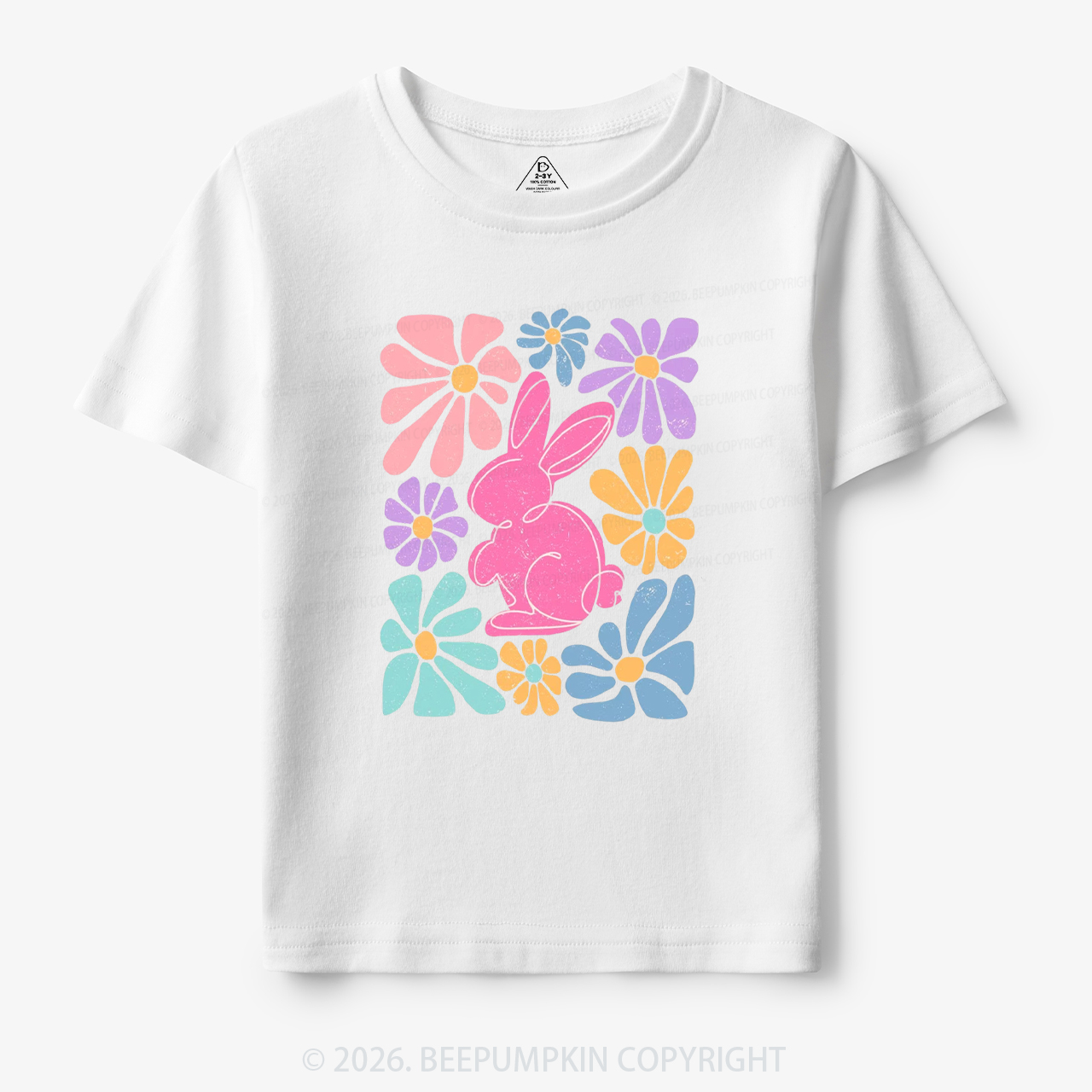 Easter Bunny Floral Toddler&Kid's Tees