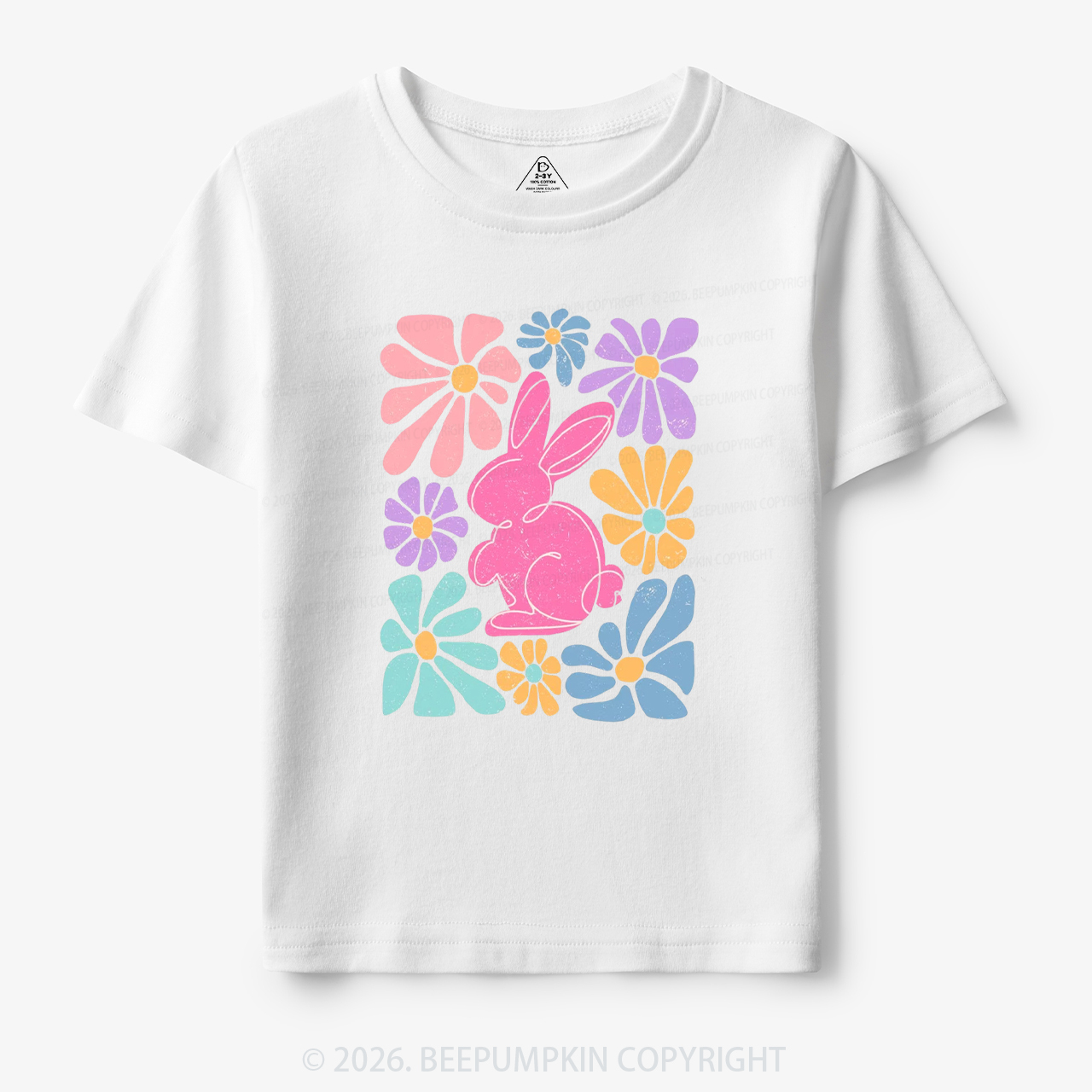 Easter Bunny Floral Toddler&Kid's Tees