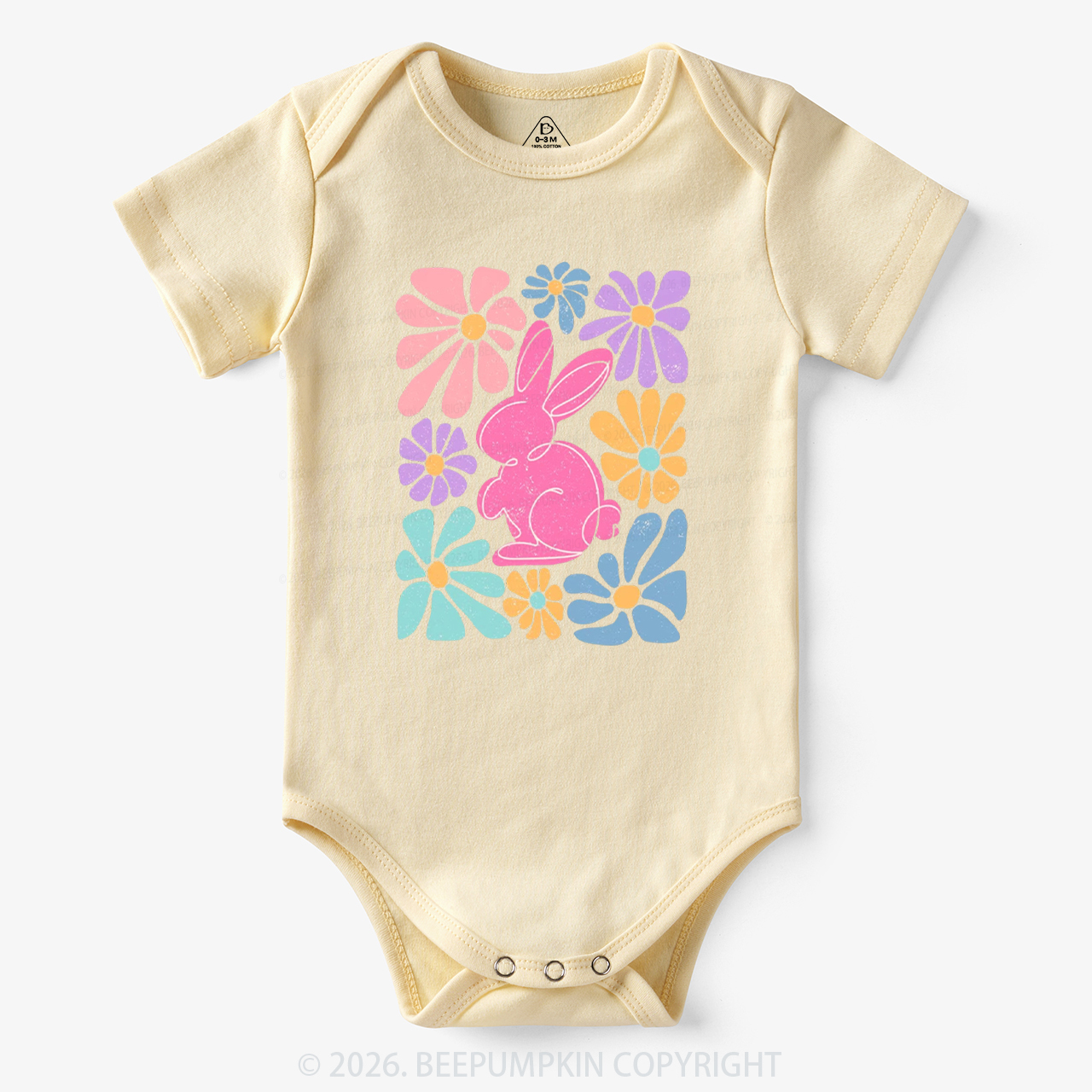 Easter Bunny Floral Bodysuit