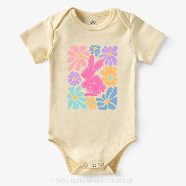 Easter Bunny Floral Bodysuit