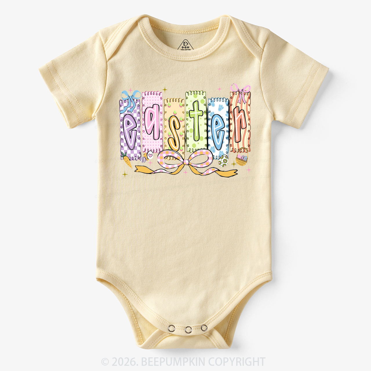 Cute Pastel Preppy Coquette Easter Bodysuit