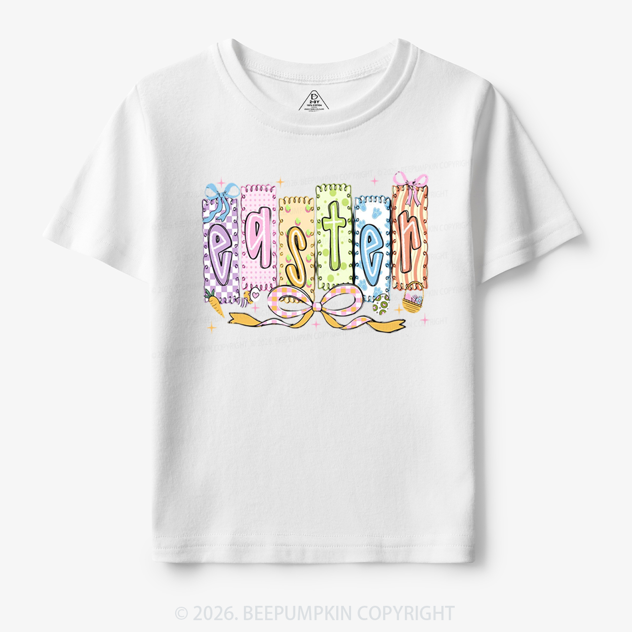 Cute Pastel Preppy Coquette Easter Toddler&Kid's Tees