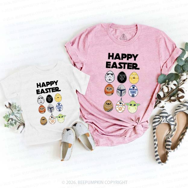 Easter Funny Trooper Eggpire Family Matching T-Shirts