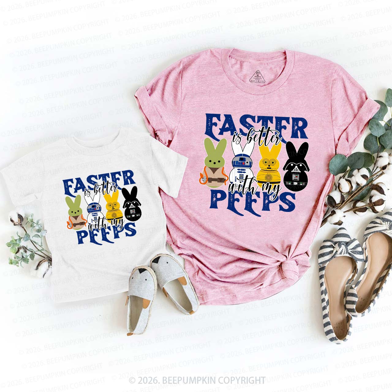 Easter Is Better With My Peeps Family Matching T-Shirts