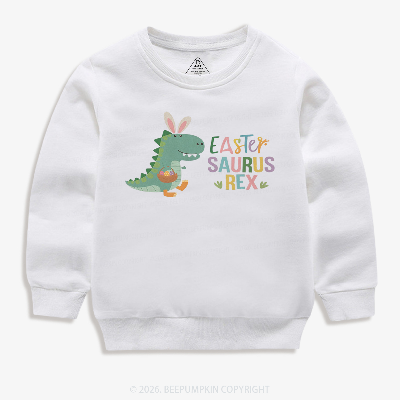 Easter Saurus Rex Kid's Sweatshirt