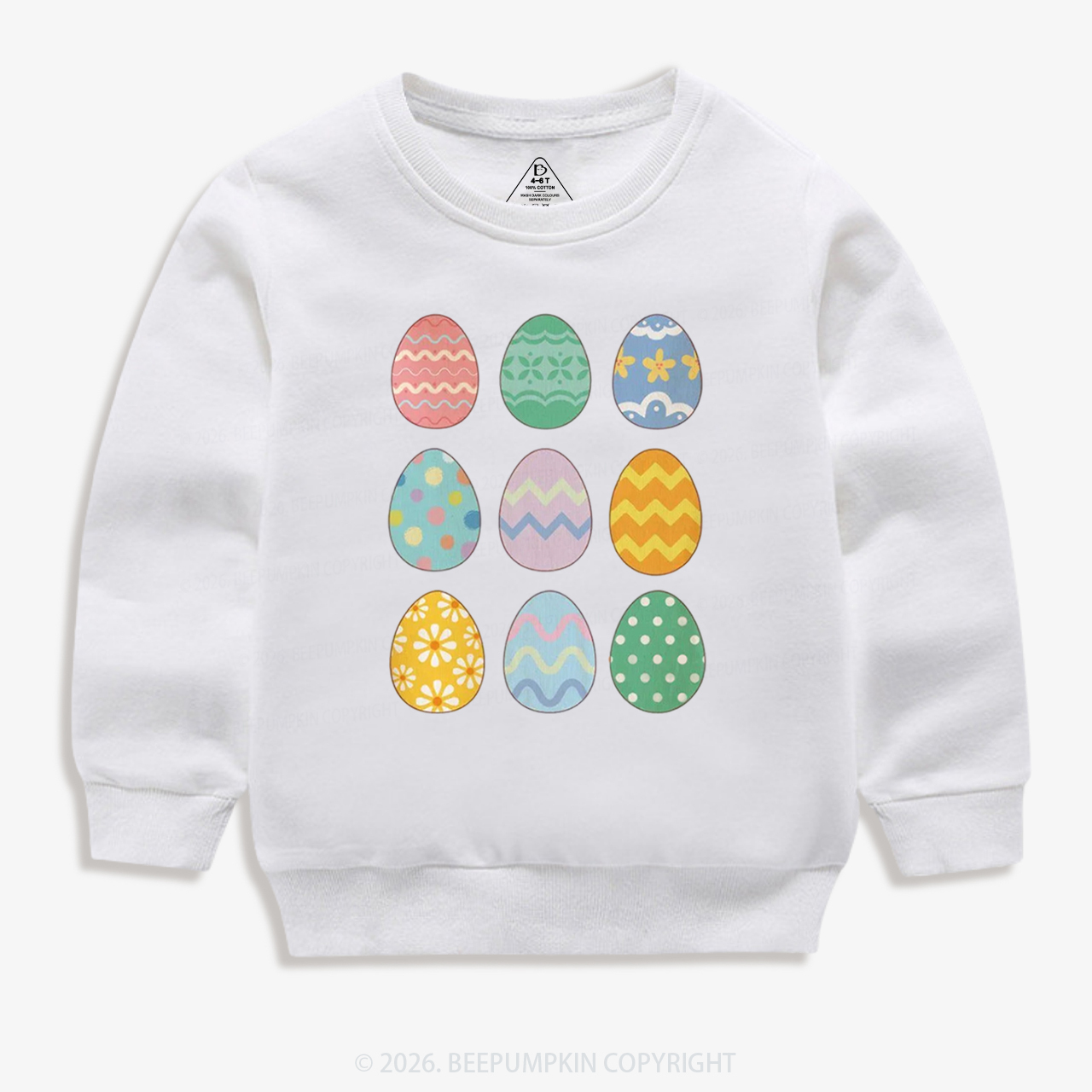 Cute Pastel Easter Egg Kid's Sweatshirt