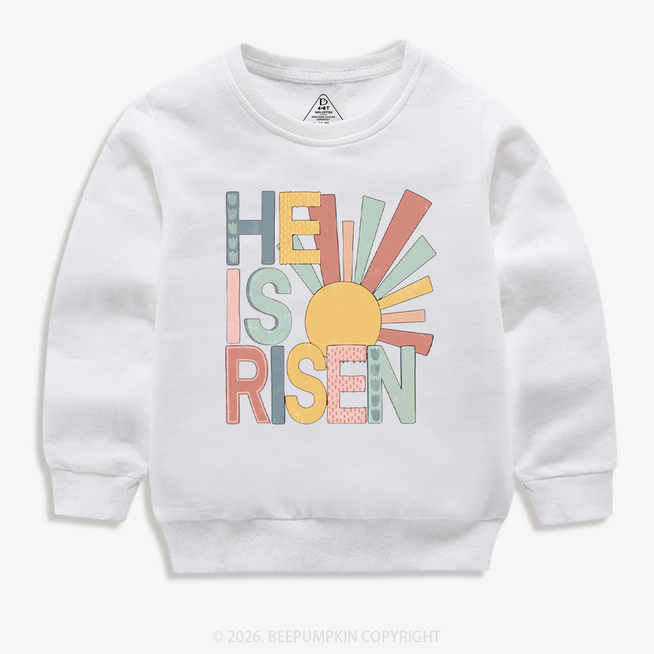 He Is Risen Love Like Jesu Easter Kid's Sweatshirt