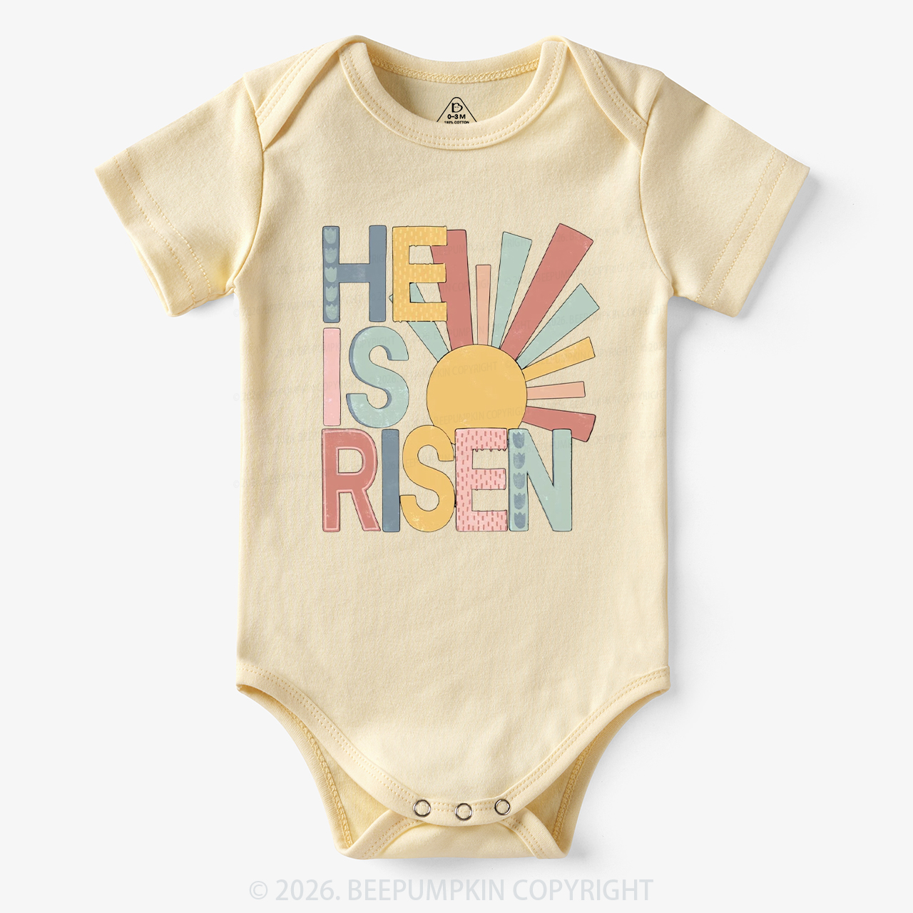 He Is Risen Love Like Jesus Easter Bodysuit