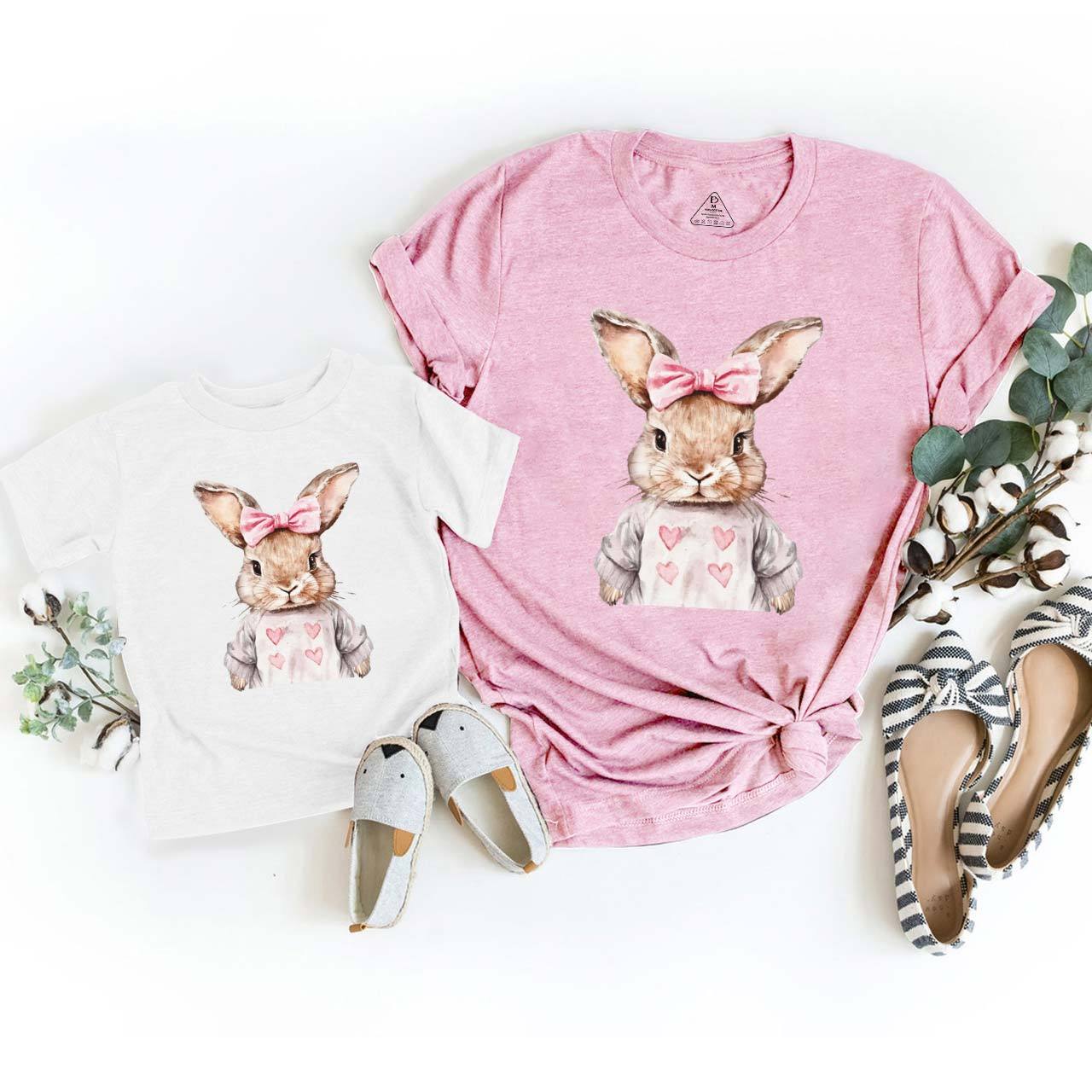 Sweet Bow Bunny Easter Mom&Me Matching Tees