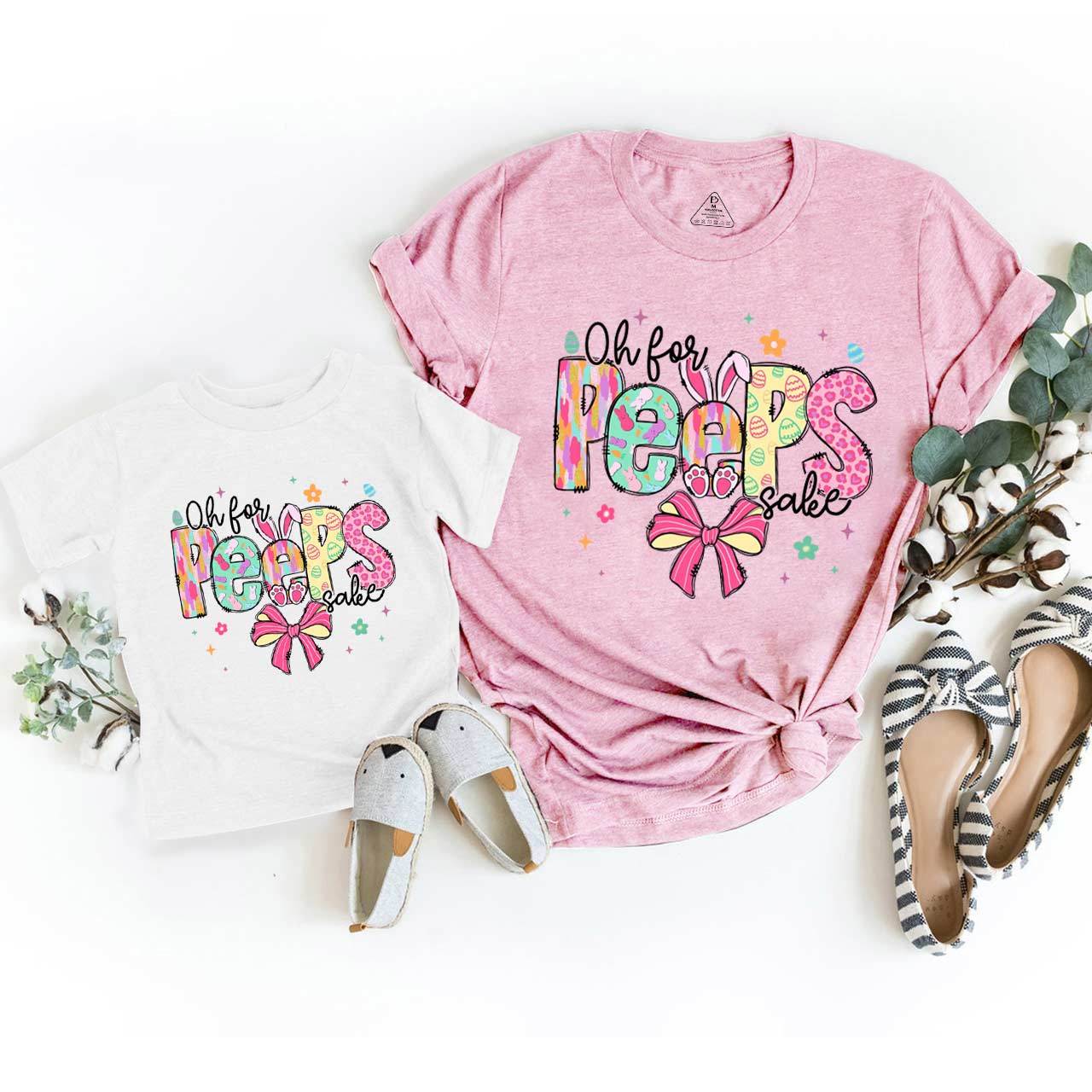Oh For Peeps Sake Easter Mom&Me Matching Tees