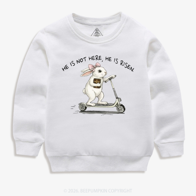 He Is Not Here He Is Risen Kid's Sweatshirt
