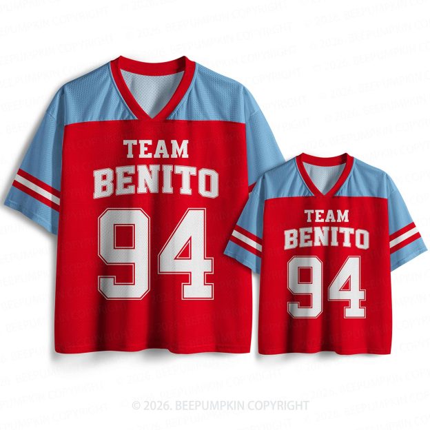 Personalized Benito Team Matching Mesh Jersey For Family