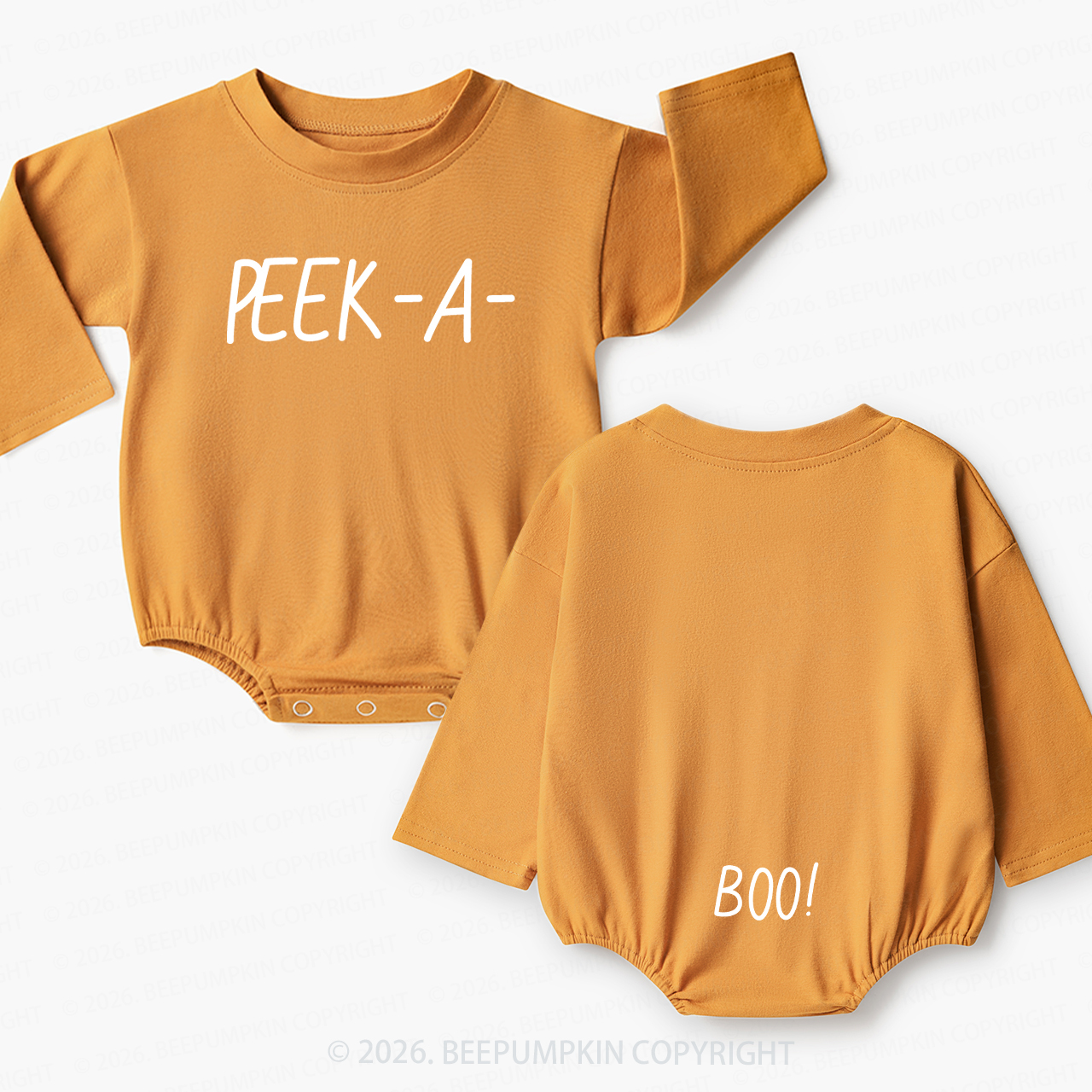 Peek A Boo Baby Bubble Romper