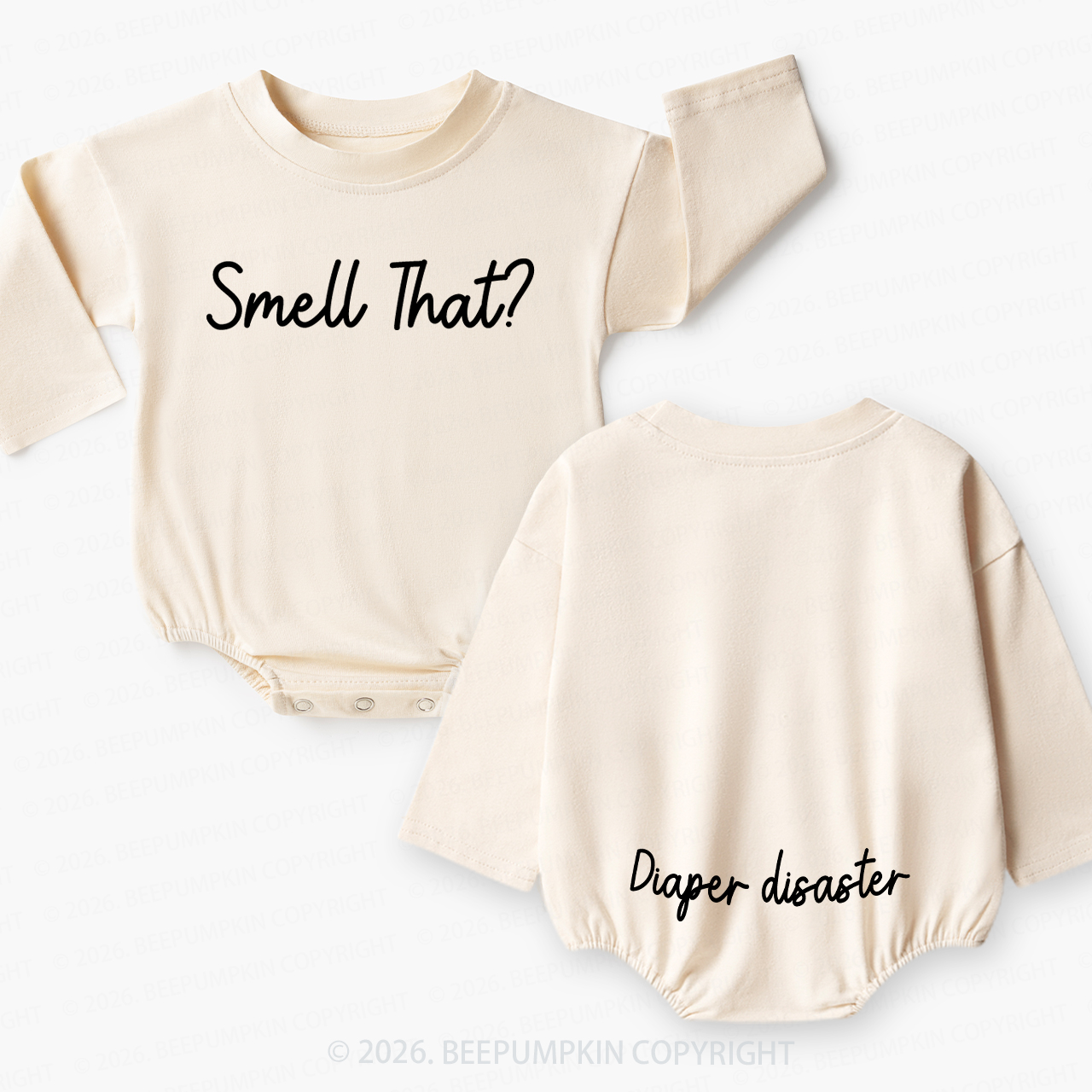 Smell That Diaper Disaster Baby Bubble Romper