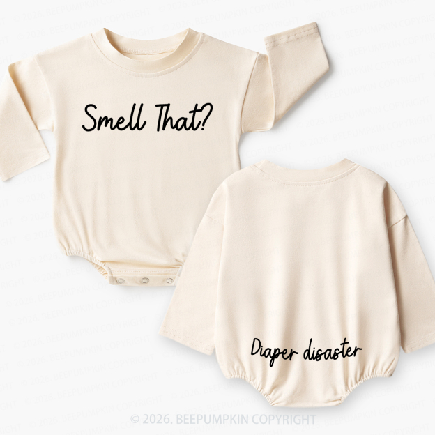 Smell That Diaper Disaster Baby Bubble Romper