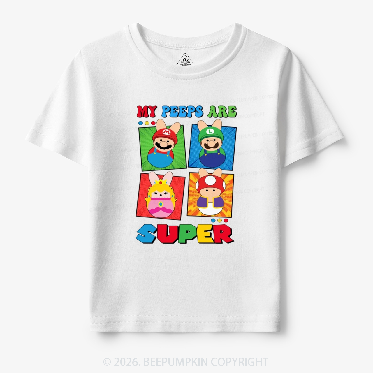 Easter My Peeps Are Super Toddler&Kid's Tees