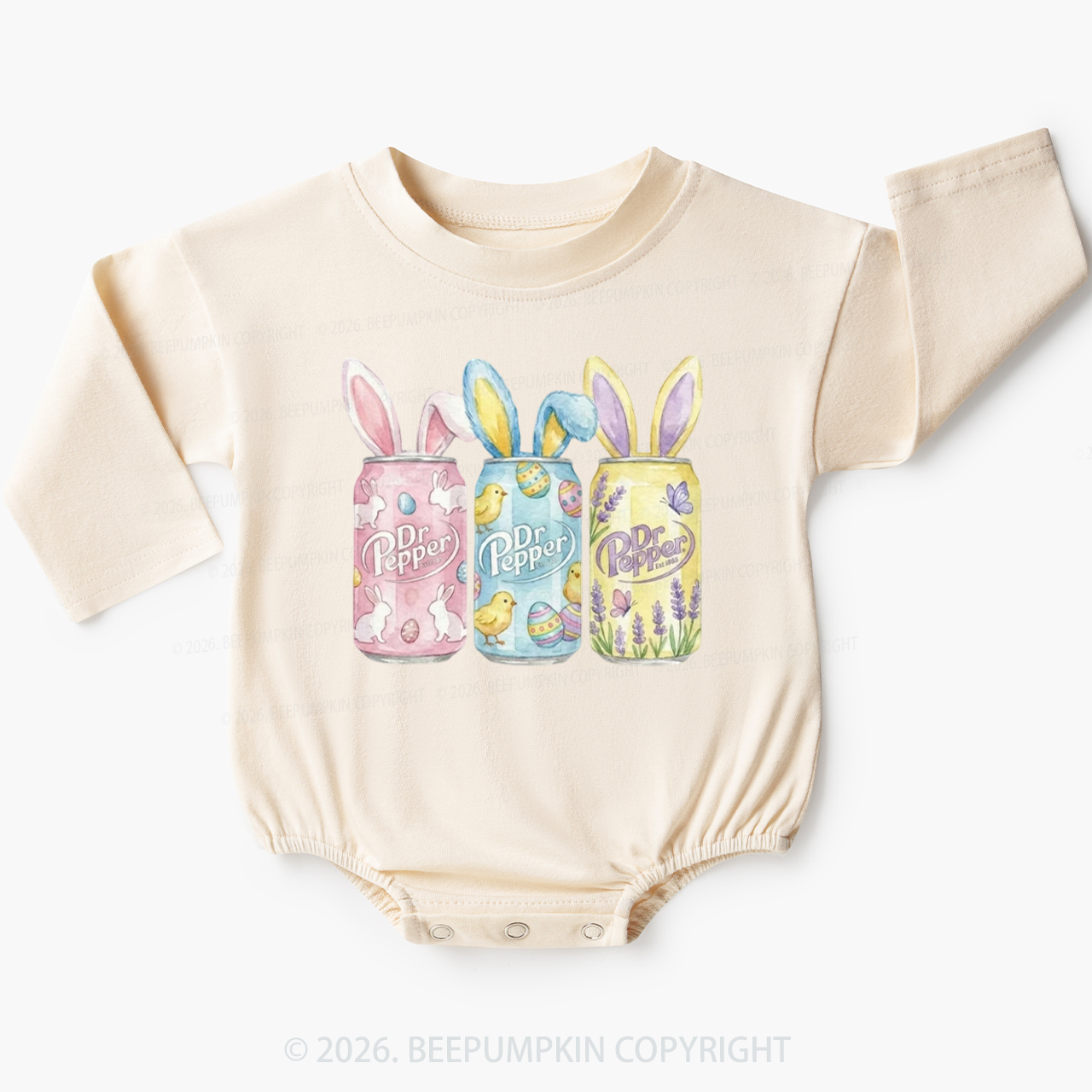 Bunny Easter Soda Baby Bubble Romper