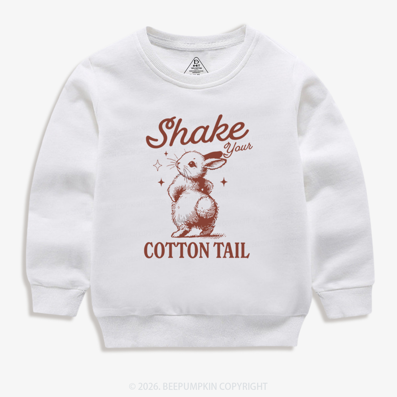 Shake Your Cotton Tail Easter Kid's Sweatshirt