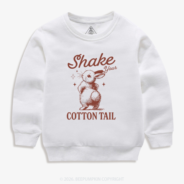 Shake Your Cotton Tail Easter Kid's Sweatshirt