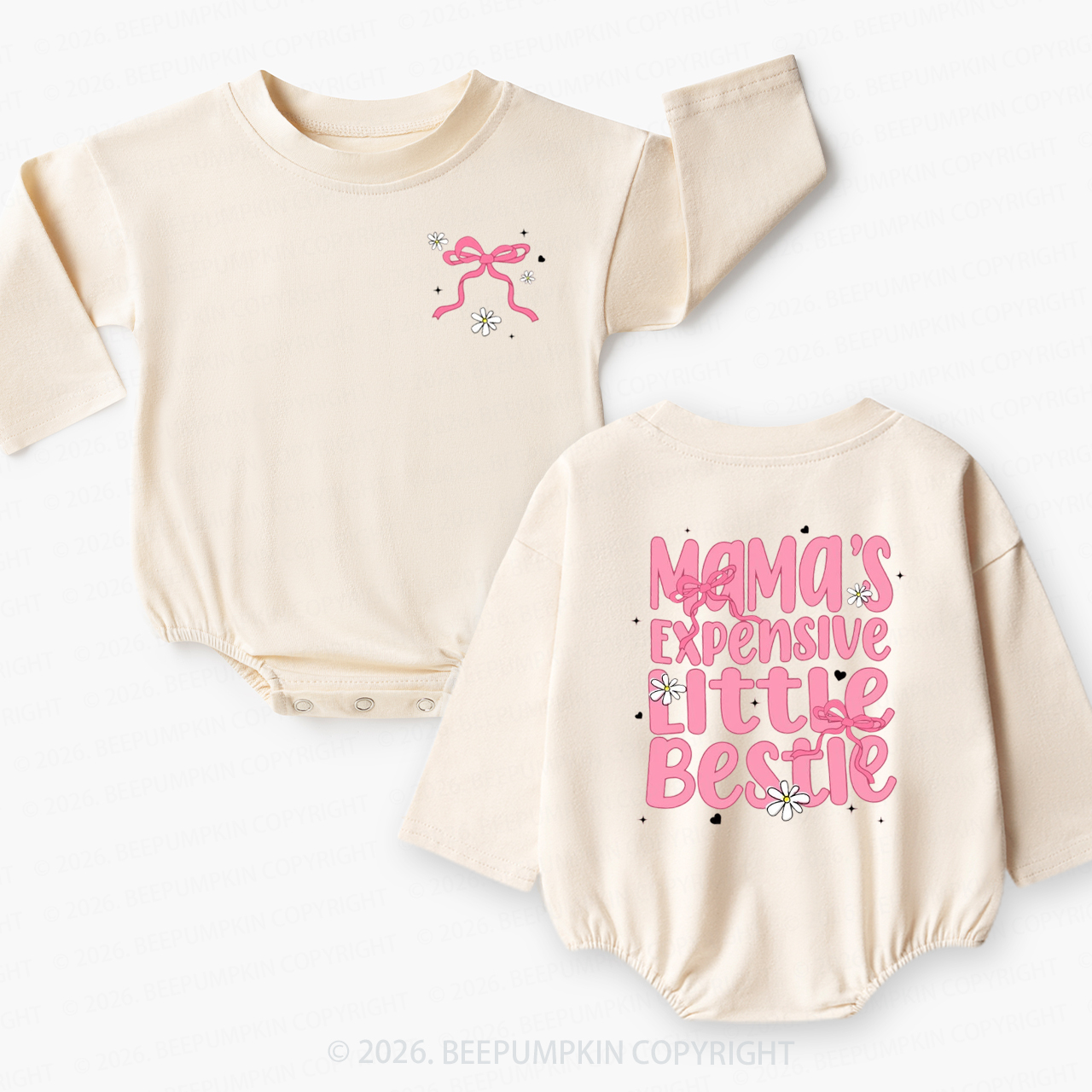 Mama’s Expensive Little Bestie Baby Bubble Romper