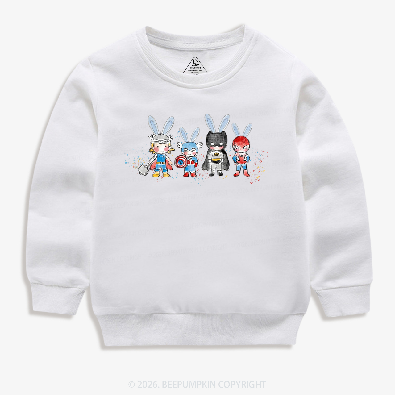 Easter Cute Cartoon Bunny Kid's Sweatshirt