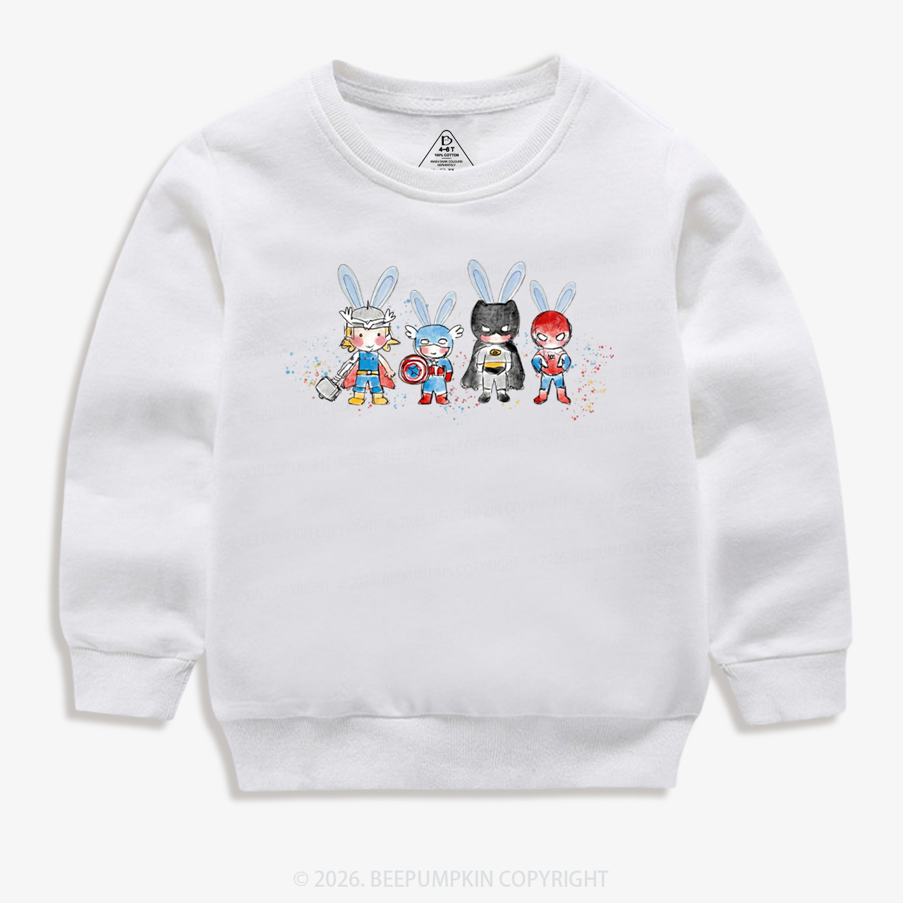 Easter Cute Cartoon Bunny Kid's Sweatshirt
