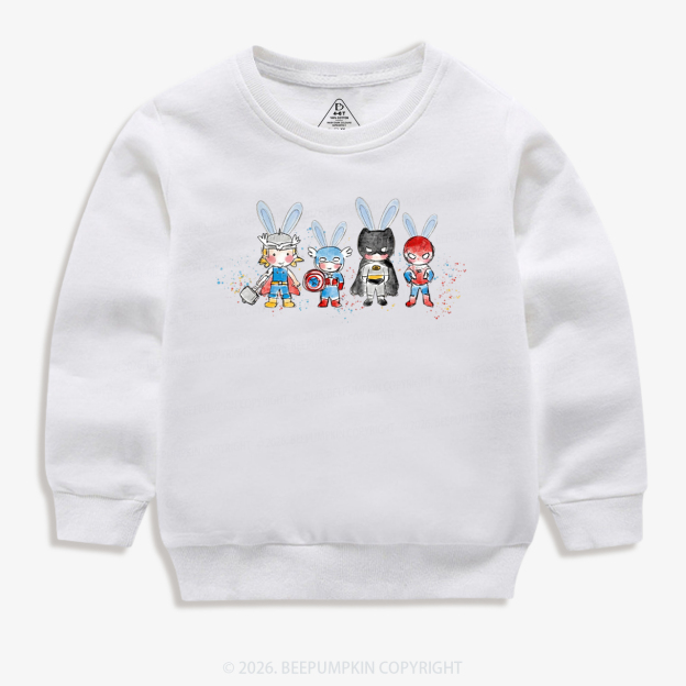 Easter Cute Cartoon Bunny Kid's Sweatshirt