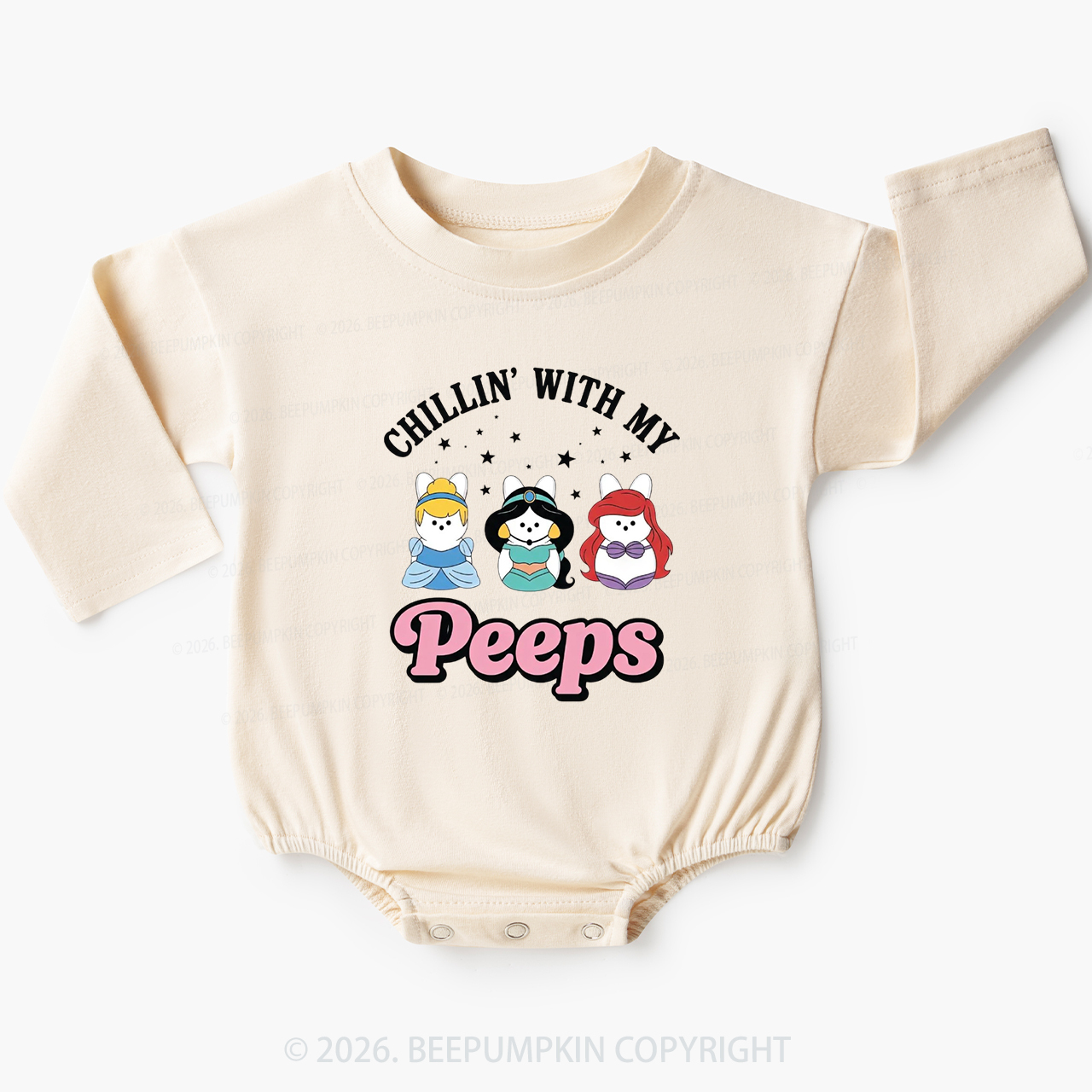 Chillin With My Peeps Bunny Baby Bubble Romper