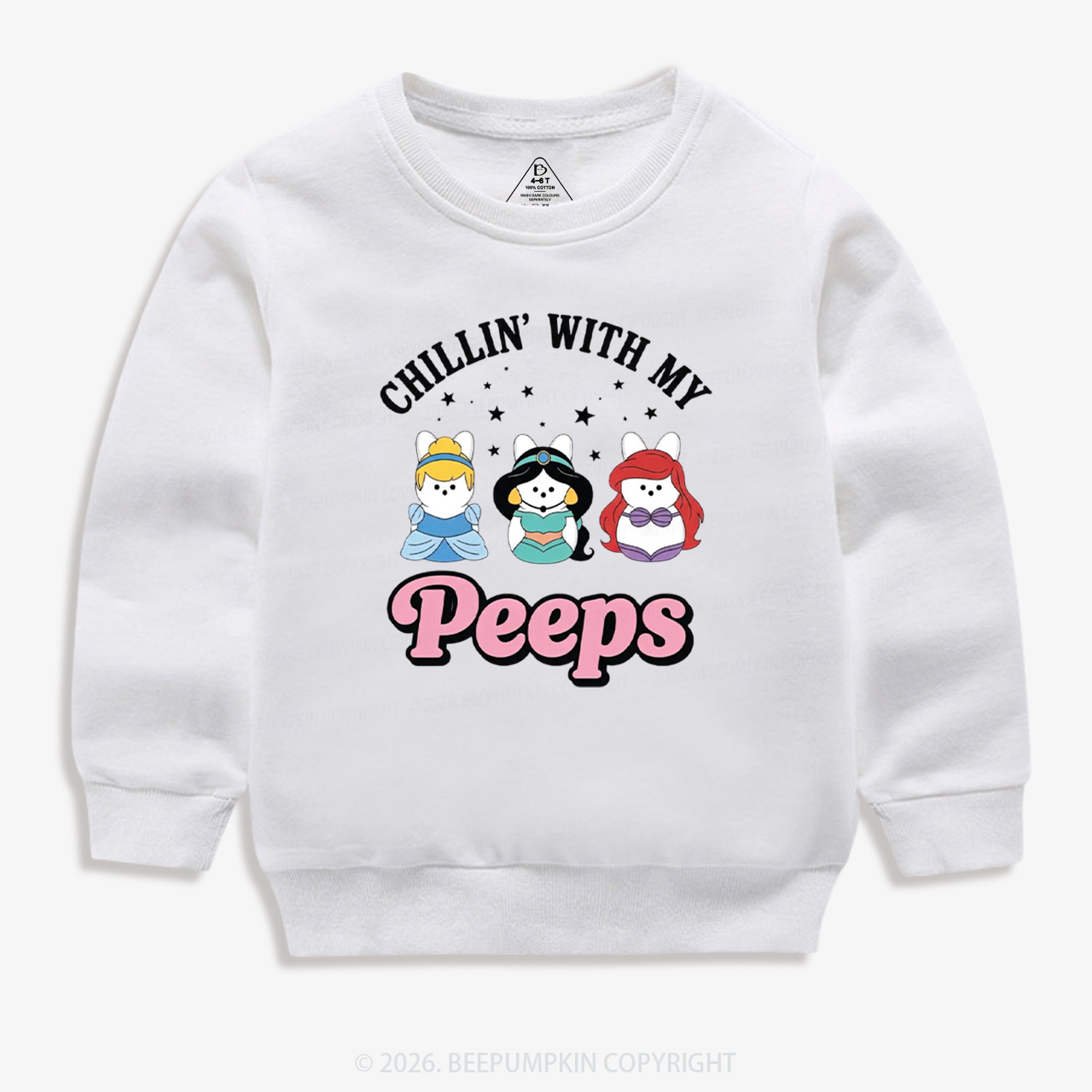 Chillin With My Peeps Bunny Kid's Sweatshirt