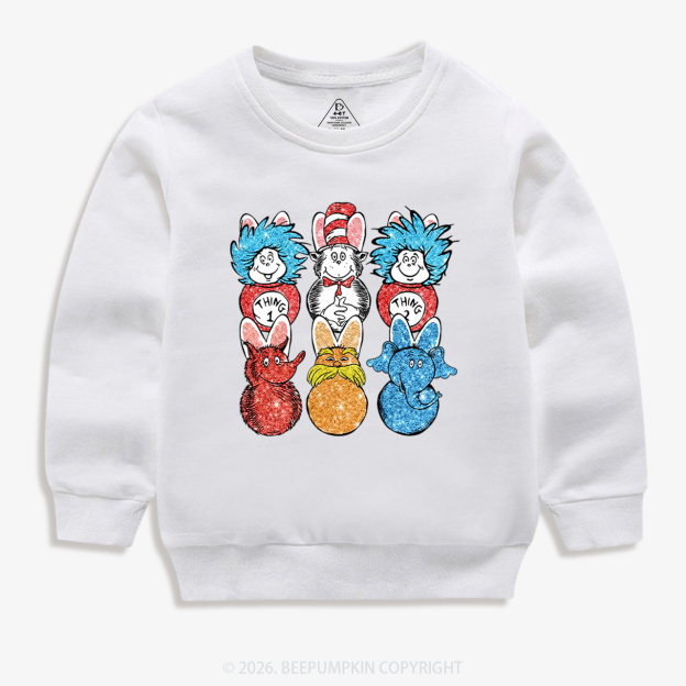 Easter Peeps Cartoon Kid's Sweatshirt