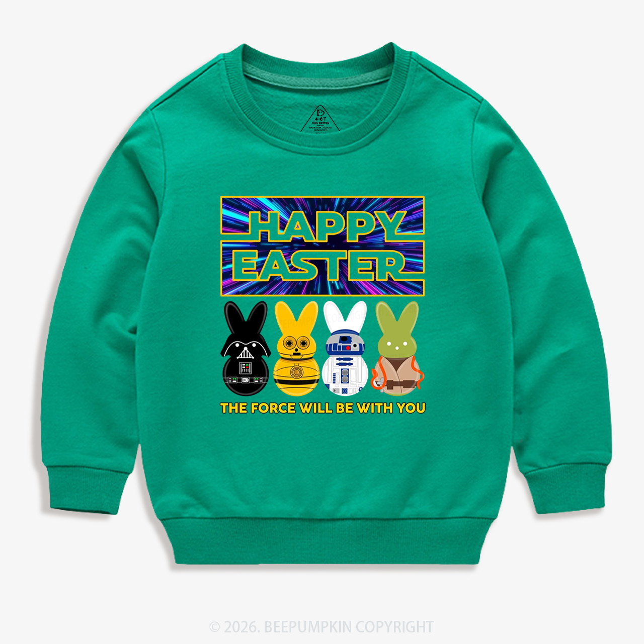 Cosmic Rabbit Easter Kid's Sweatshirt