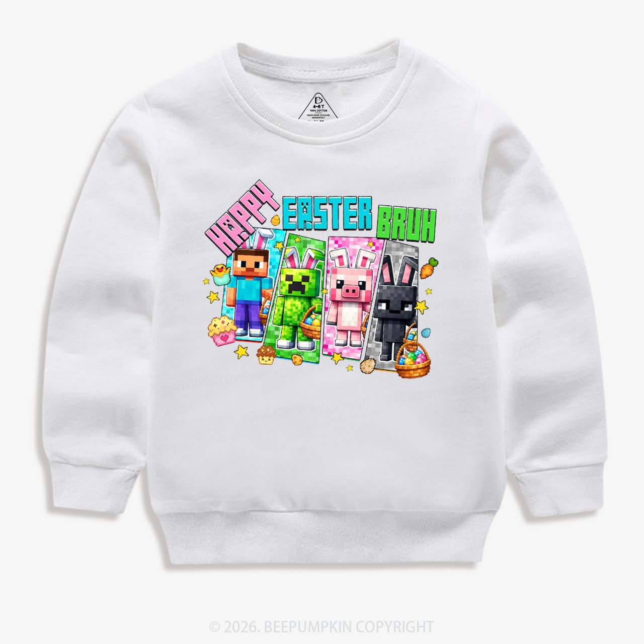 Happy Easter Mining Kid's Sweatshirt