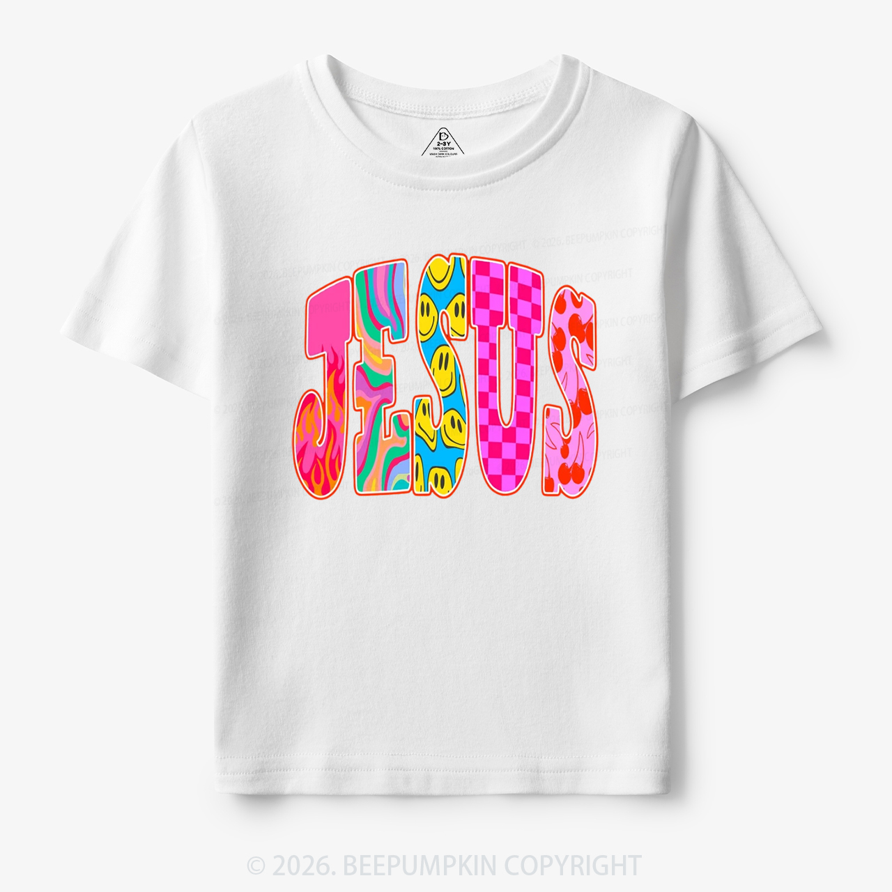 Jesus Loves Me Retro Colorful Toddler&Kid's Tees