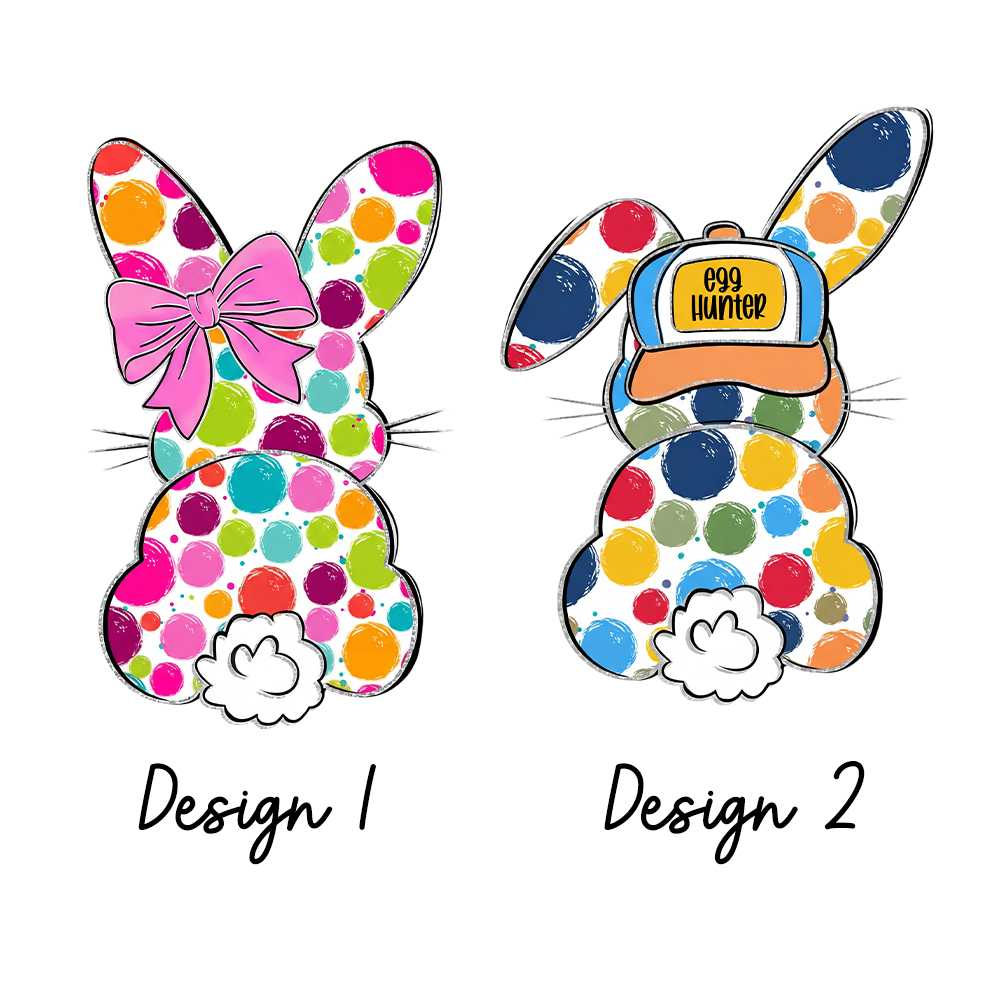 Personalized Name Easter Coquette Bow Bunny Kid's Sweatshirt