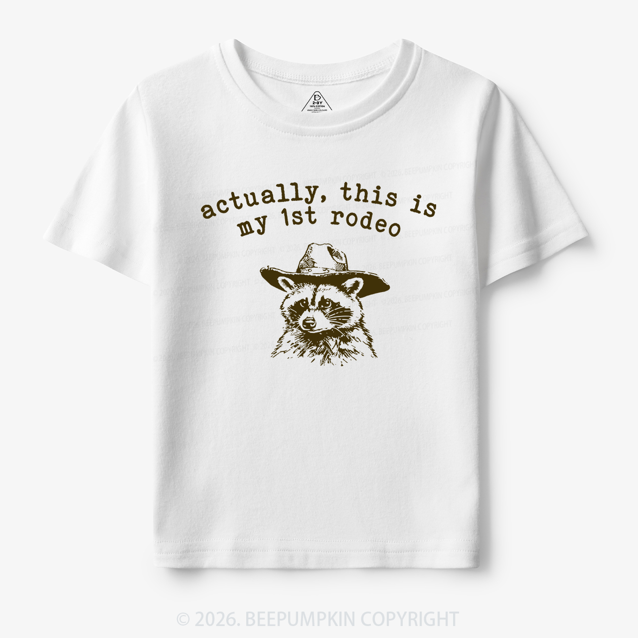 Raccoon My first Rodeo Birthday Toddler&Kid's Tees