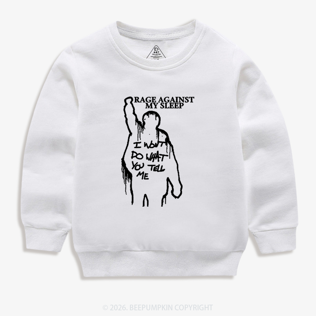 Rage Against My Sleep Kid's Sweatshirt 7