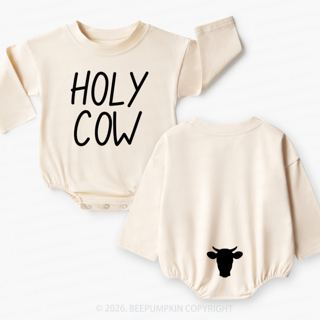 Holy Cow I'm Cute Baby Bubble Romper