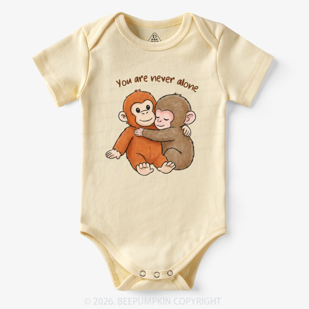 You Are Never Alone Punch Monkey Bodysuit