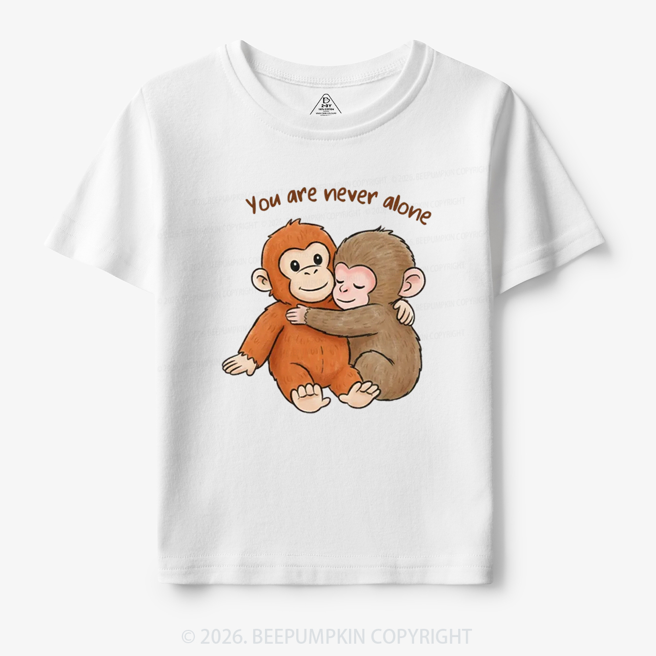 You Are Never Alone Punch Monkey Toddler&Kid's Tees