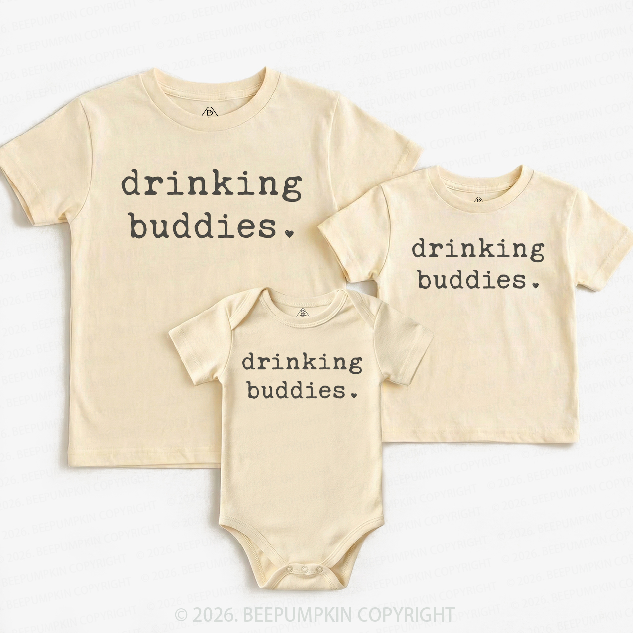 Drinking Buddies Matching Tees For Siblings