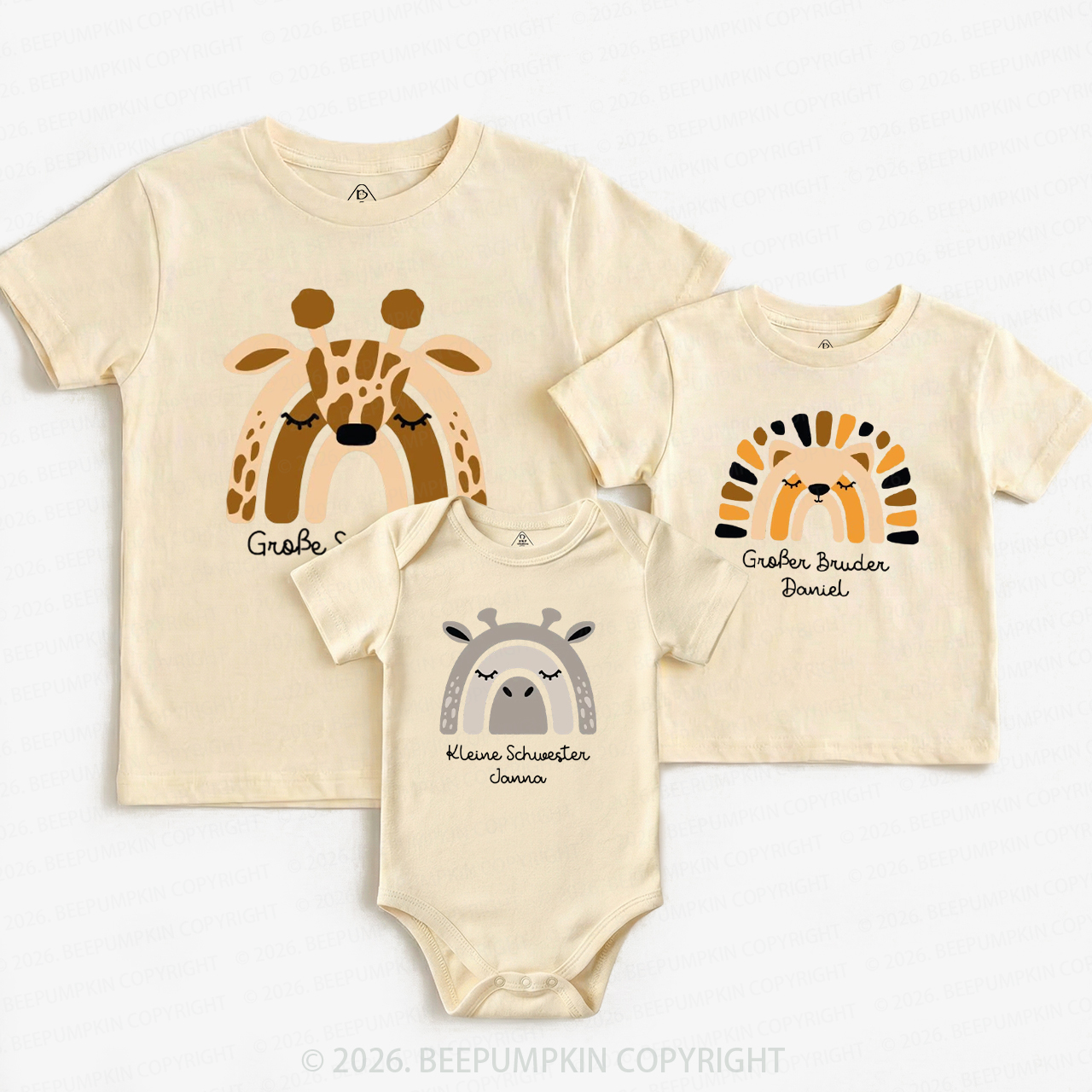 Personalized Baby Penguin Mom&Me Matching Tees Sale-Beepumpkin™