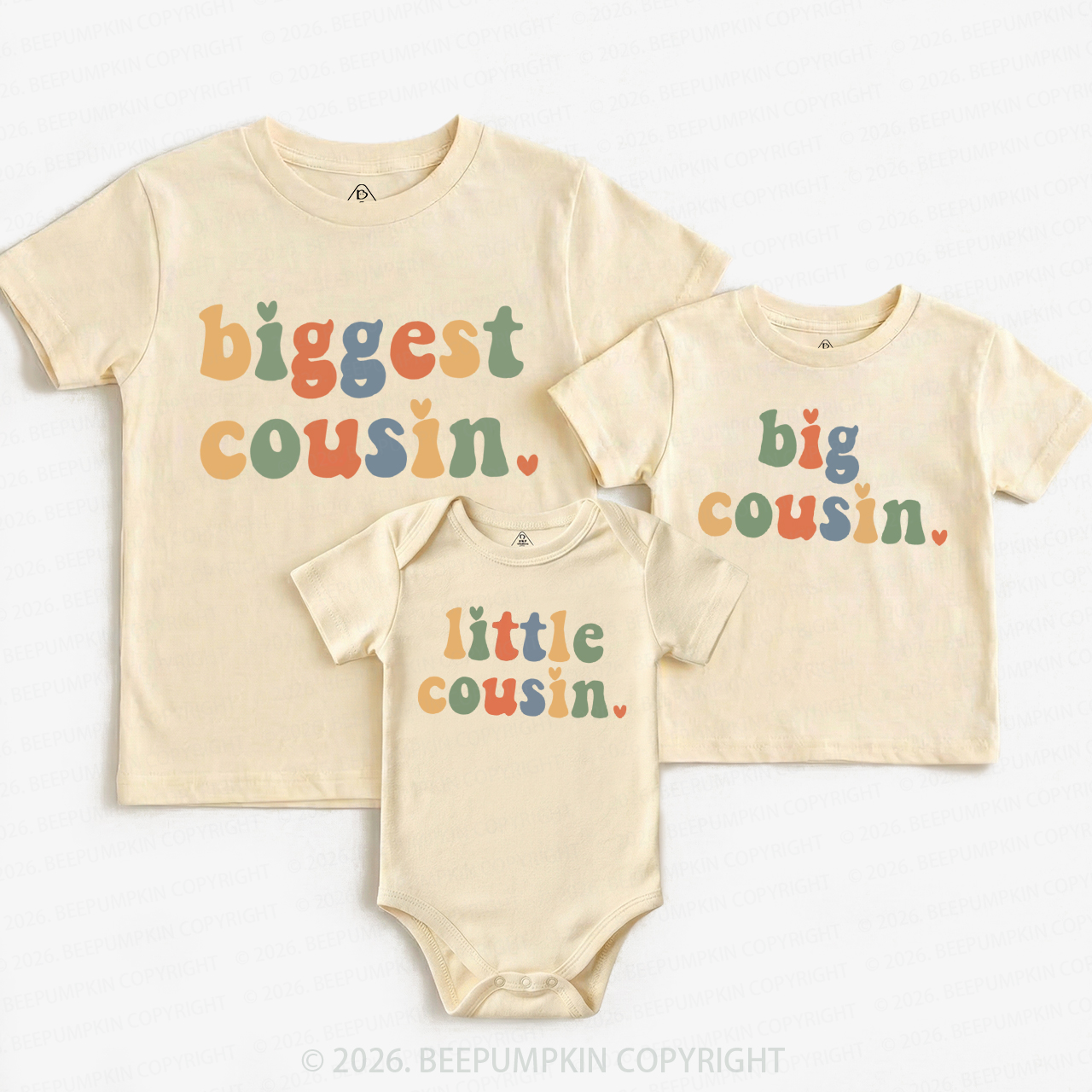 Colorful Cousin Crew Matching Tees For Siblings