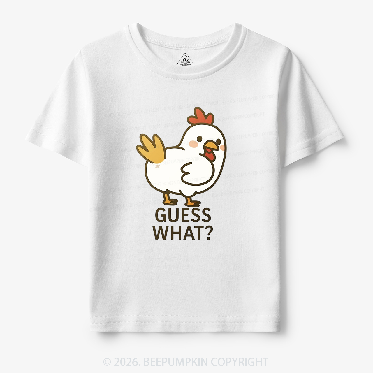 Guess What Chicken Funny Butt Joke Toddler&Kid's Tees 7
