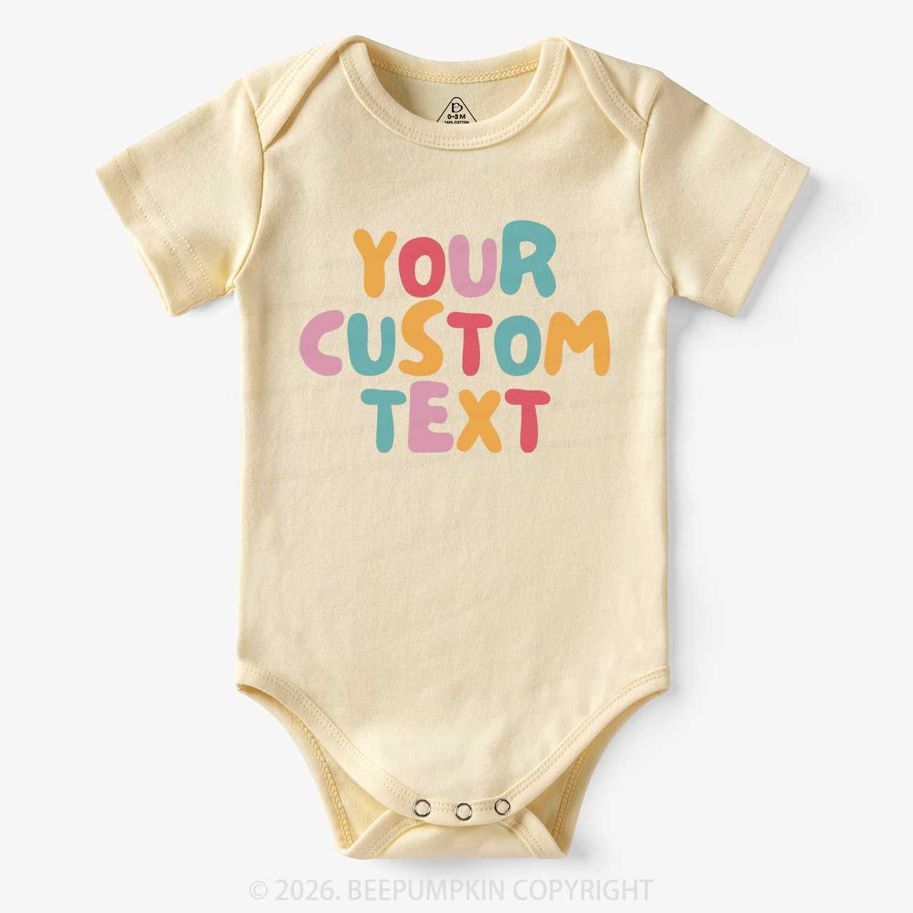Personalized Retro Your Text Bodysuit