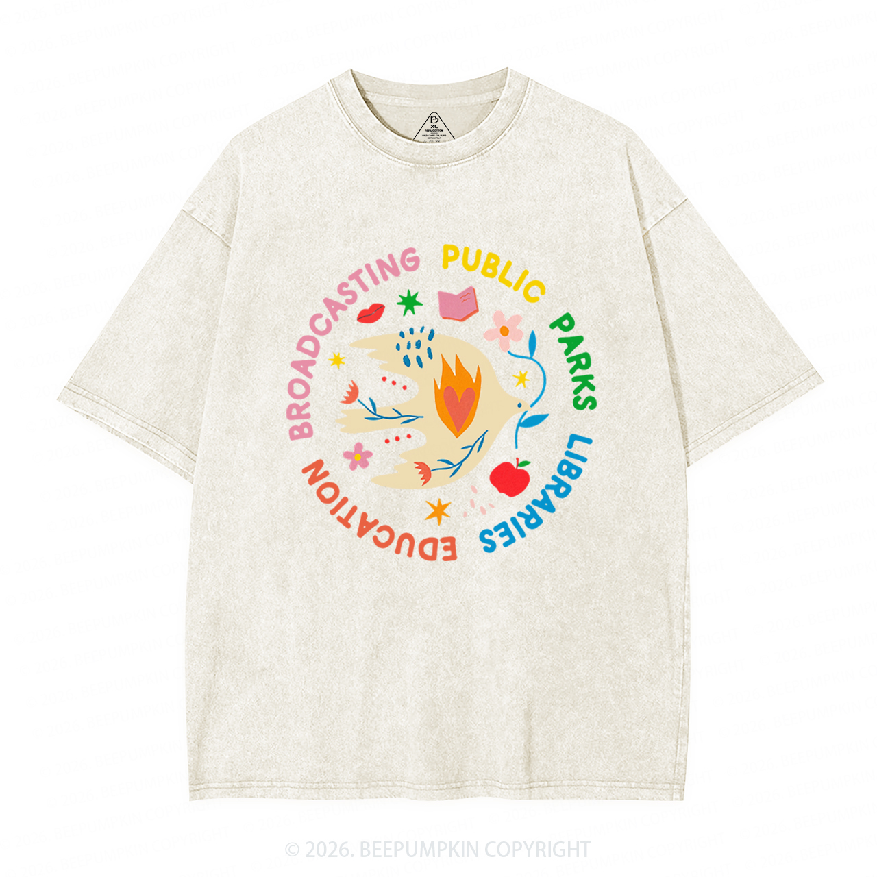 Protect Our Public Parks Washed T-Shirts