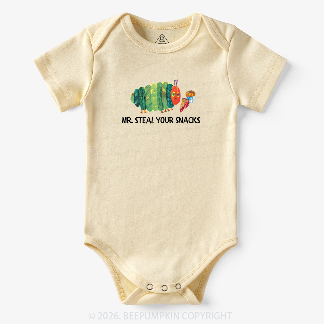 Hungry Little Caterpillar Mr Steal Your Snacks Bodysuit