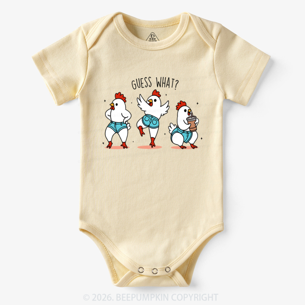 Guess What Chicken Butt Funny Western Bodysuit