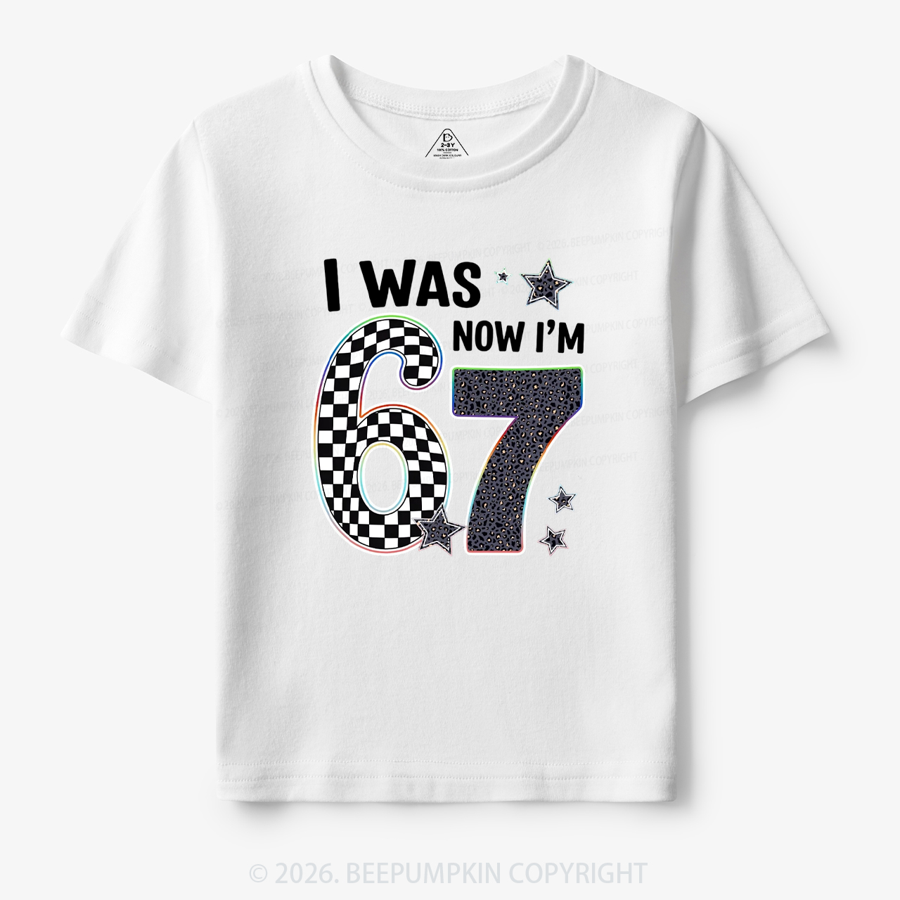 I Was 6 Now I'm 7 Funny Birthday Toddler&Kid's Tees