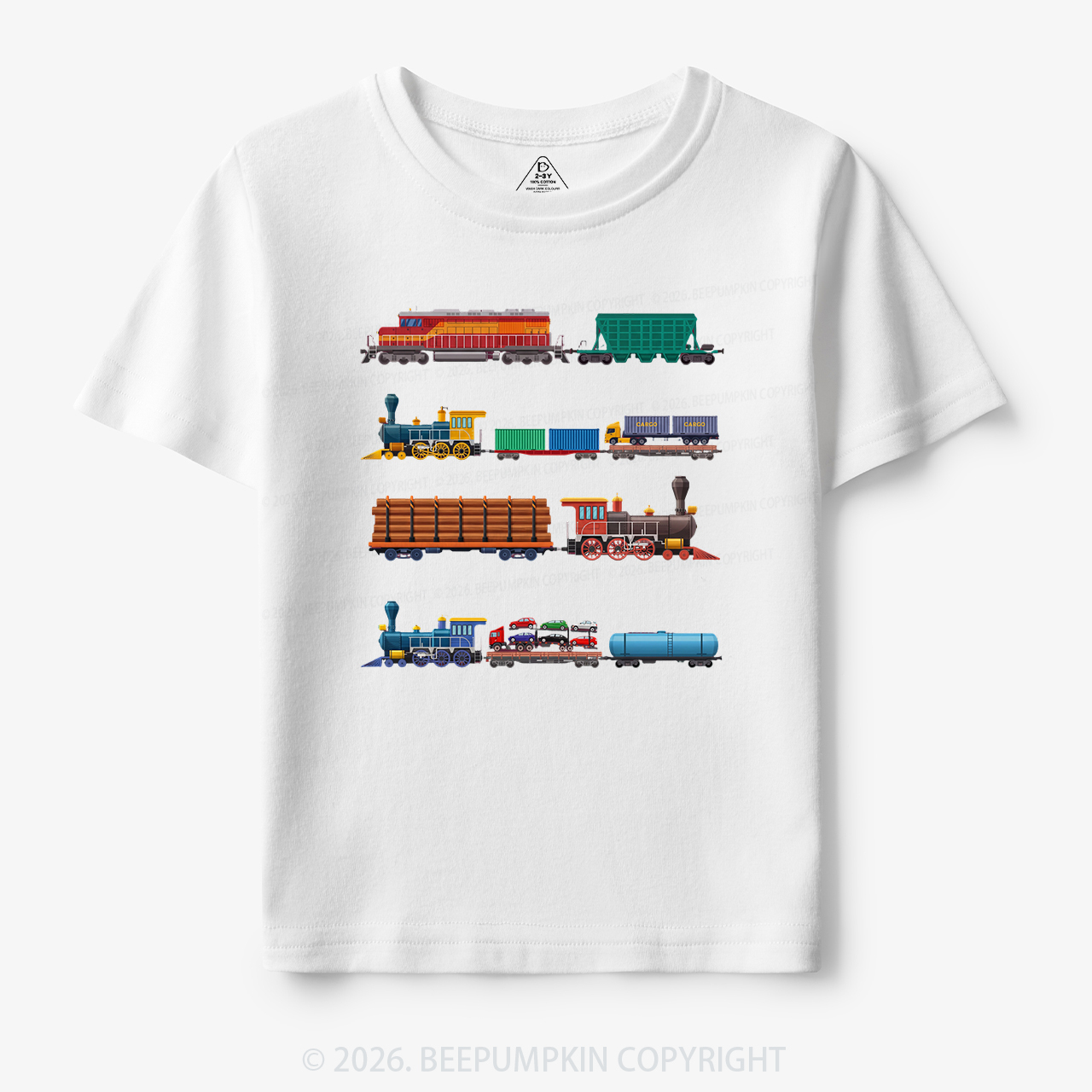 Rainbow Train Toddler&Kid's Tees