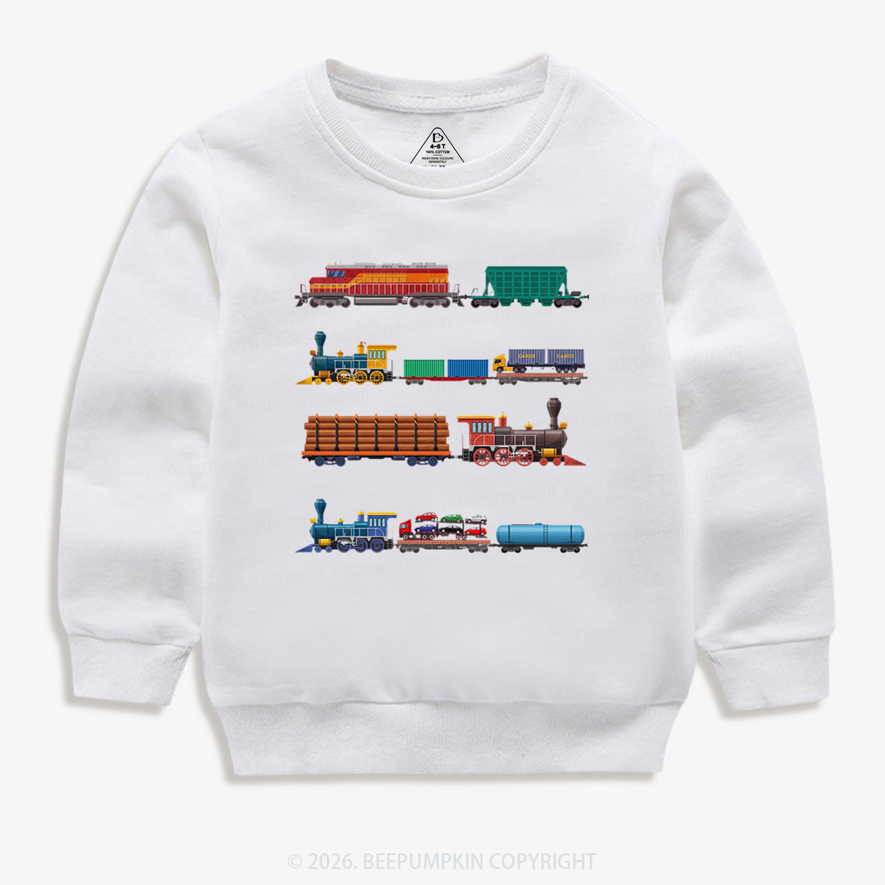 Rainbow Train Kid's Sweatshirt